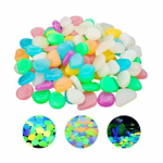 Pierre Lumineuse Color&eacute;es 100 tk Cailloux akvaariumi kaunistus Galet Akvaariumi fluorestseeruv t&otilde;en&auml;osus 1,8 &agrave; 3 cm Galets Decoratif