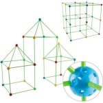 SHOP-STORY- MAGICASTLE : Kit de Construction de Cabanes pour Enfants - 175 pi&egrave;ces