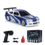 Uus 2.4G RC Drift Mini Auto 1/43 4WD Kaugjuhitav Auto Suure Kiirusega Nelikvedu Raadiojuhitav Mini V&otilde;idus&otilde;iduauto Mudel Poisi M&auml;nguasi Kingitus sinine