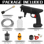 1500 W juhtmeta k&otilde;rgsurvepesuri p&uuml;stolid 60 baariga laetav elektriline veejoaga vahtmasin Makita 18 V aku jaoks Only machine