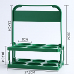 Kaasaskantav veinihoidja Kokkupandav plastikust &otilde;lleklaasist riiul, riiul, peo-viski hoiu&auml;mber, keskkonnas&otilde;bralik punane
