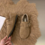 Naiste kingad S&uuml;gis ja Talv Rasedate naiste pehme tallaga pl&uuml;&uuml;sist isolatsiooniga puuvillased kingad Naised Sapatos Femininos 40 khaki