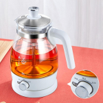 1L elektriline veekeetja kuumakindel klaasist teekann filtriga 220V automaatne aurupihustusega teekann tervisekann 220V&EU valge