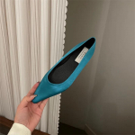 Moodsad Terava Otsaga Naiste Baleriinad Kingad Moodsad Madalad Slip-on Kingad Kevad S&uuml;gis Naiste Mugavad Pehme Tald &Uuml;hev&auml;rvilised Vabaaja Mokassiinid Jalatsid 39 sinine