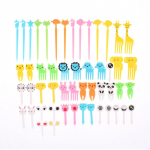 52 tk Minimultika loomade puuviljakahvel laste magustoidukahvliga peokaunistus One Size