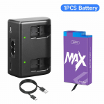 PALO Gopro Max Kaamera gopro Max Laetav Aku+LCD Laadija Gopro Max 360 Tegevuskaamera Akud Tarvikud gopro 1 charger+1battery