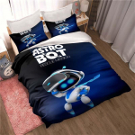 ASTRO BOT Armas multifilmi voodipesukomplekt Tekikomplekt, &uuml;heinimesevoodi King-size voodikomplekt t&auml;iskasvanutele lastele Magamistoa tekikott padjap&uuml;&uuml;r 200x200cm 3pcs