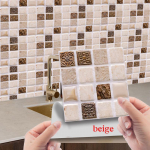 10/30/100 tk k&ouml;&ouml;gi PVC plaatide kleebised Vannitoa mosaiikkleebis Isekleepuv seinakleebis 100PSC