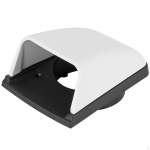 3-tolline mere v&auml;ljalaskekuppelventilaator paadile White Top and black