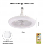 E27 laeventilaatori pirn LED-valguse ja kaugjuhtimispuldiga l&uuml;htriga RGB v&auml;rvi h&auml;mardatav ventilaatorilamp koduvalgustuse jaoks