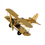 Lennukipurilennuk Biplane Ornaments K&auml;sit&ouml;&ouml; Retro Dekoratiivsed Kingitused Raud M kuld