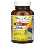 MegaFood, Laste &Uuml;ks P&auml;evas Multivitamiin, 30 tabletti