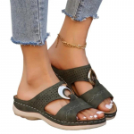 Uued moes sandaalid naiste rannapl&auml;tud kiilkontsaga &otilde;&otilde;nes tallaga vabaaja pl&auml;tud retro pl&auml;tud suurus 35-44 6 v&auml;rvi 35 tumeroheline v&auml;rv