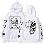 Bleach Kurosaki Ichigo Anime Harajuku Pusad Gooti multifilm Manga Mask Poiss Graafiline Mehed Naiste Talvised Pikkade Varrukatega Pusad M valge