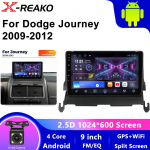 Auto Raadio Dodge Journey jaoks 2009 - 2012 Android Auto GPS Navigatsioon Stereo Multimeedia Videopleier Autoradio Carplay Peaseade 4 core 2GB+32GB carplay