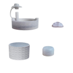 Populaarne 4 tk/komplekt V&auml;rviline Multifunktsionaalne Silikoonist Kaitsekatte Komplekt Stanley Quencher H2.0 40oz Tumbleri jaoks, Tassi Tarvikud h&otilde;be