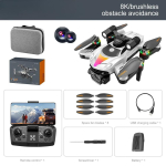 V188 Droon 4K HD Professionaalne &Otilde;hufotograafia Kahekordsed Kaamerad Optilise Voo Positsioneerimine V&auml;ltimine WIFI Harjadeta Mootor GPS Kvadkopter