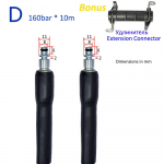 10m K&otilde;rgsurvepesuri Voolik Autopesu Vee Puhastusvoolik Pikendusvoolik Juhe Toru Lavor HAMMER Huter Kohler Sterwins jaoks
