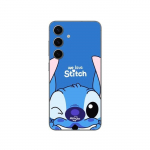Coque Samsung Galaxy S24 FE stitch cute ohana stitch bleu front bleu Maniacase