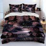 Uus film The Vampire Diaries voodipesukomplekt &Uuml;hekohaline Kaksik T&auml;issuuruses Kuninganna Kuningas Suuruses Voodikomplekt T&auml;iskasvanud Laps Magamistuba Tekikotikomplekt Kodutekstiil EU Double 200x200cm