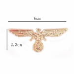 Meeste Euroopa ja Ameerika Eagle Wings Crossi medali Epaulette pross