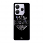 Coque - Maniacase - Xiaomi Redmi Note 14 5G - Harley Davidson - Souple - Noir et Gris