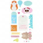 Autocollants - Stickers Ours - XL - 31 pi&egrave;ces - Puffies - Enfant