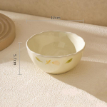 Retro &uuml;mmargused lilledega keraamilised taldrikud restorani maitsvad s&ouml;&ouml;gitaldrikud moodsa stiili kallid majapidamisn&otilde;uded riisikausid