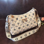 Premium &otilde;lakott suvine uus naiste kott tr&uuml;kitud rihmaga kaenlaaukott valge