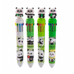 4 tk 0,5 mm Panda k&uuml;mne v&auml;rvi pastapliiats loominguline multifilm silikoon 10 v&auml;rvi pastapliiats armas kl&otilde;ps mitmev&auml;rviline pliiats konto pliiats 4pcs