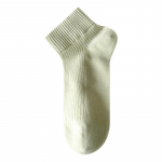 Naiste antibakteriaalsed puuvillased madalad sokid - kevad/suvi deodorant, higi imavad 7A - valged One Size (34-39)