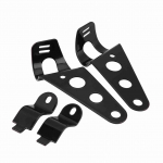 2tk Mootorratta esitulede kinnitusklambrid Fork Racer 28mm34mm sobivad Honda Kawasakile (Must) must