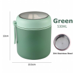 Roostevabast terasest vaakumtassi supi-l&otilde;unakarbi hoiusoojendaja lusikaga Toidu-joogitops lusikaga termopurgiga isoleeritud supitermose konteinerite jahuti