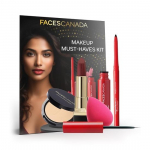 FACESCANADA must-Haves meigikomplekt &ndash; Kajal (0,35G) + Huulepulk (4,2G) + Kompaktne (9G) + Silmapliiats (3,5 ml) + Beauty Blender | Pakis 5