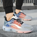 Hingavad v&otilde;rkpolsterdusega l&ouml;&ouml;ki neelavad jooksujalatsid meestele, naistele ja &otilde;pilastele 37 oranž/hall v&auml;rv