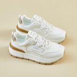 Naiste suvised hingavad v&otilde;rktossud Mugavad n&ouml;&ouml;riga jooksujalatsid PU-nahast paksu platvormiga k&otilde;ndimisjalatsid libisemiskindlad tennised naistele 35