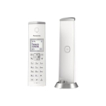 Juhtmeta telefon - PANASONIC - KX-TGK212SP - Helistaja ID - DECT - Valge
