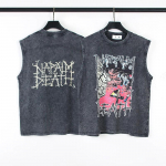 Mood P&uuml;ha Miikaeli Vintage Suvine Grafiti Tr&uuml;kiga Tume Gooti Pesuga &Uuml;lisuured Maikad Meeste Riietus T-s&auml;rgid S