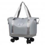 Reisipagasi kott K&auml;ru kott ratastega Veekindel laiendatav &ouml;&ouml;kott Kaasaskantav kokkupandav n&auml;dalavahetusekott reisiostuj&otilde;usaali jaoks helesinine v&auml;rv