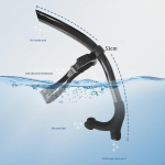 Snorkel ujumistreeninguks, esipoolne keskmine kinnitus, silikoonist suuosa ja v&auml;ljapuhumisklapiga