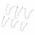 6 tk metallist esitule pirni vedruklambrid H1 H3 H4 H7 auto esitule lambipirni hoidja vedruklambrite pandlad jaoks