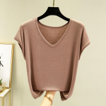 Varrukateta &otilde;hukesed plusssuuruses t&auml;navatopid T-s&auml;rgid Suvised uued soliidsed V-kaelusega mood T-s&auml;rgid Vintage Harajuku trendi naisteriided XL must