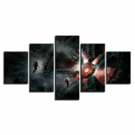 Modulaarne maalimine l&otilde;uend Seinakunst Pilt Kodukaunistus 5 t&uuml;kki Dark Shepherd M&auml;ngutegelased Stseen Elutuba Moodne plakatiraam 20x35cm*2 20x45cm*2 20x55cm*1