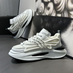 Tenniskingad Mees Korvpall Disainerkingad Mees Luksuslik Vabaajajalats Mood K&otilde;rgust Suurendavad Hingav V&otilde;rk Platvormkingad 39