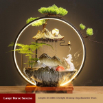 Hiina stiilis voolava vee kaunistused majapidamiskasutuseks, tsirkuleeriva veega vihmakardinad, &otilde;huniisutajad, tagasivooluga viirukikoonused