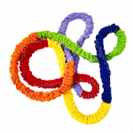 Koost&ouml;&ouml;l p&otilde;hinev venitusriba k&ouml;is Kaasaskantav Mitme m&auml;ngijaga D&uuml;naamiline liikumine Harjutus 5m