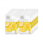 The Face Shop Lemon Face Mask Sheet 1pc x 10 &ndash; Brightening & Vitamin C Boosting K-Beauty Sheet Mask sheet 1pc x 10