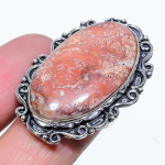 Leopard Skin Jasper Handmade 925 Sterling Silver Gift Ring Size 9 l8e92