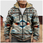 Meeste talvine t&otilde;mblukuga kapuutsiga fliisist kampsun Patch Pocket vabaaja jakiga S