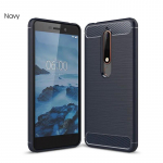Nokia 6.1 jaoks nokia6.1 telefoni&uuml;mbris, pehme silikoonist tagakaas telefonile nokia 6.1 Luxury Matte kaitse&uuml;mbrised Coque Fundas For Nokia 6.1 sinine